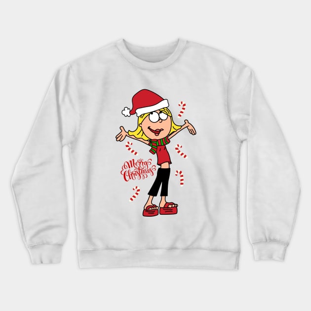 Merry Lizzie X'mas Crewneck Sweatshirt by artxlife